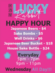 Happy Hour at Lucky Rabbit