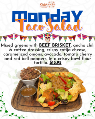 SPECIAL OF THE DAY ? Monday Taco Salad