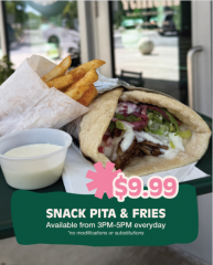 Snack Pita & Fries Combo at Yallah