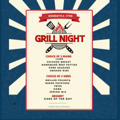 Grill Night at Tides Restaurant