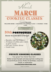 March Cooking Classes | 30th