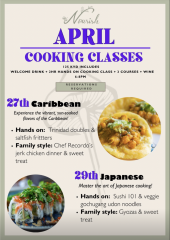 Cooking Classes: Caribbean & Japanese