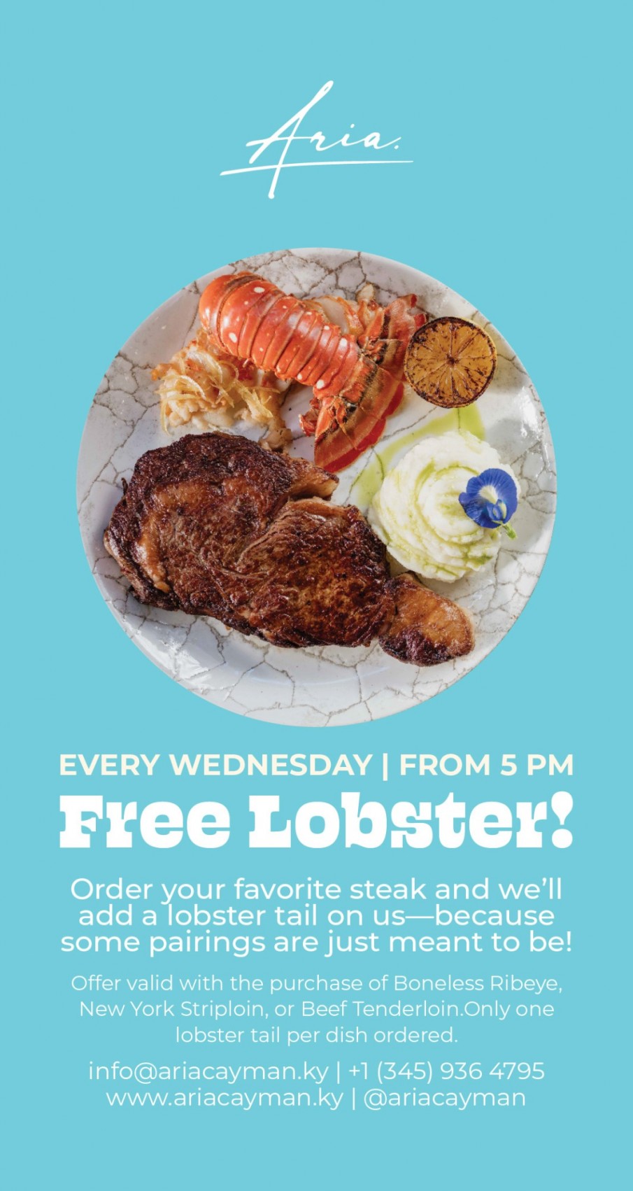 Free Lobster Wednesday, Aria