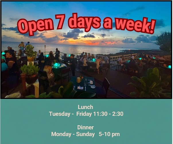 Now open 7 days a week!!!