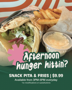Snack Pita & Fries Combo