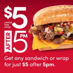 $5 After 5PM